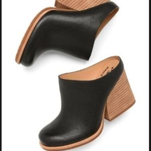 Kork-Ease Challis Black Leather Mule S 9.5